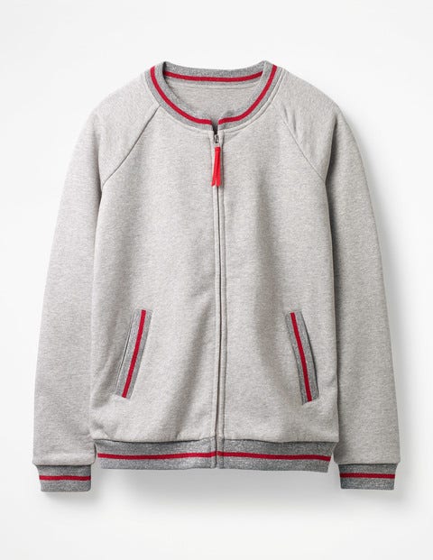 Whitstable Jersey Jacket - Grey Marl Whitstable Jersey Jacket - Grey Marl