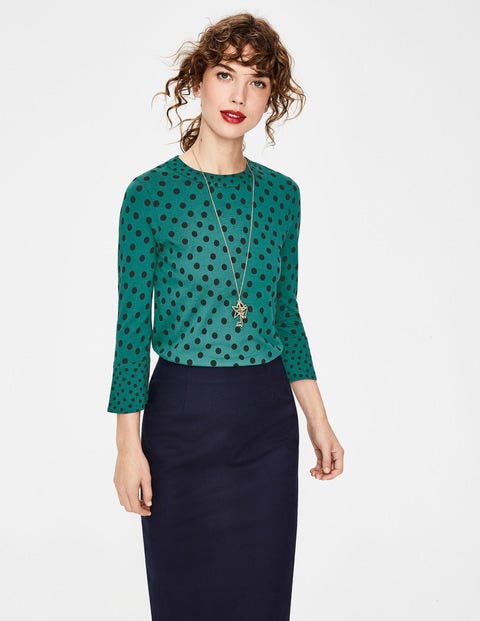 Althea Jersey Top - Drake Dotty Spot Althea Jersey Top - Drake Dotty Spot