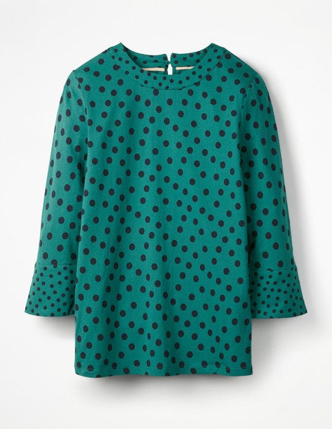 Althea Jersey Top - Drake Dotty Spot Althea Jersey Top - Drake Dotty Spot
