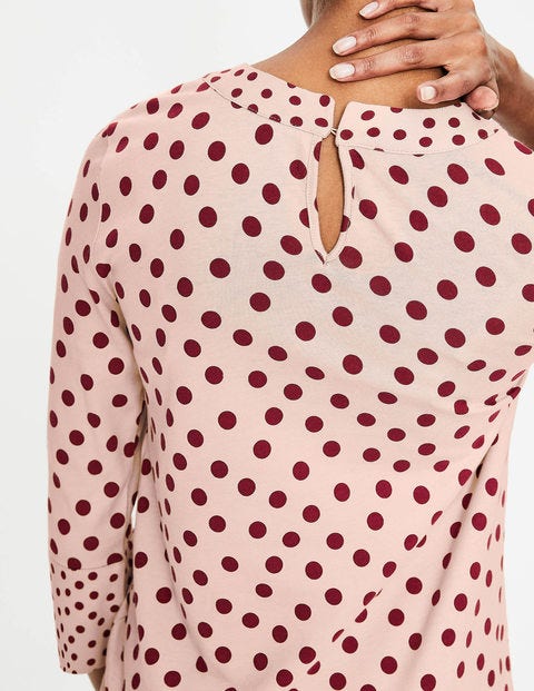 Althea Jersey Top - Milkshake Dotty Spot Althea Jersey Top - Milkshake Dotty Spot