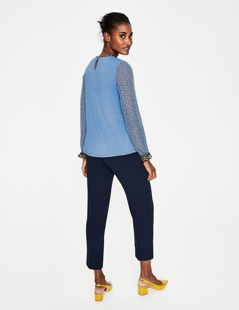 Ivy Jersey Top - Heavenly Blue Clover Geo Ivy Jersey Top - Heavenly Blue Clover Geo