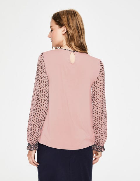 Ivy Jersey Top - Milkshake Clover Geo Ivy Jersey Top - Milkshake Clover Geo