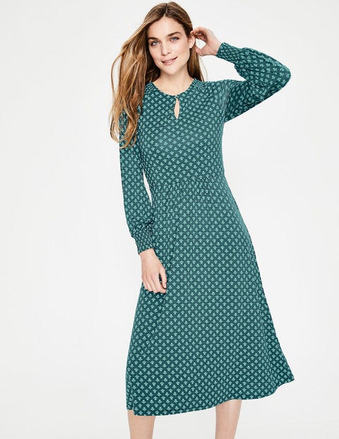 Eliza Jersey Midi Dress - Seaweed Bud Eliza Jersey Midi Dress - Seaweed Bud