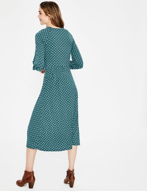 Eliza Jersey Midi Dress - Seaweed Bud Eliza Jersey Midi Dress - Seaweed Bud