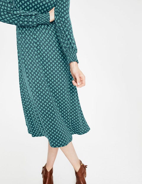 Eliza Jersey Midi Dress - Seaweed Bud Eliza Jersey Midi Dress - Seaweed Bud