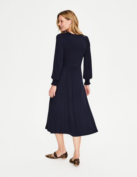 Eliza Jersey Midi Dress - Navy Eliza Jersey Midi Dress - Navy