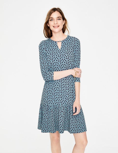 Selena Jersey Dress - Heritage Blue Daisy Duo Selena Jersey Dress - Heritage Blue Daisy Duo