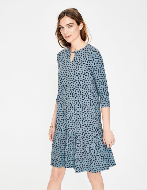 Selena Jersey Dress - Heritage Blue Daisy Duo Selena Jersey Dress - Heritage Blue Daisy Duo