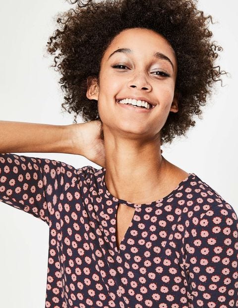 Selena Jersey Dress - Navy Daisy Duo Selena Jersey Dress - Navy Daisy Duo