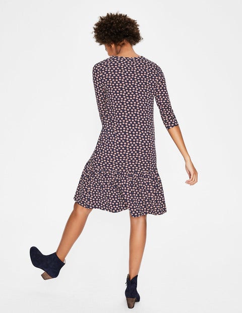 Selena Jersey Dress - Navy Daisy Duo Selena Jersey Dress - Navy Daisy Duo
