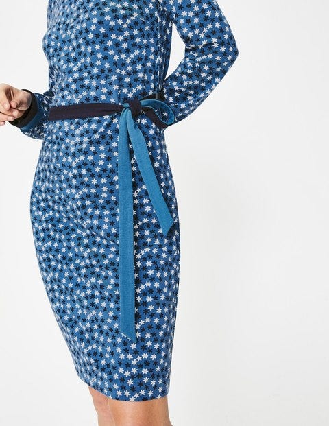 Robe Fawn En Jersey - Étoiles bleu ruban Robe Fawn En Jersey - Étoiles bleu ruban