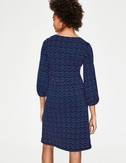 Odelia Jersey Dress - Navy Scattered Stars Odelia Jersey Dress - Navy Scattered Stars