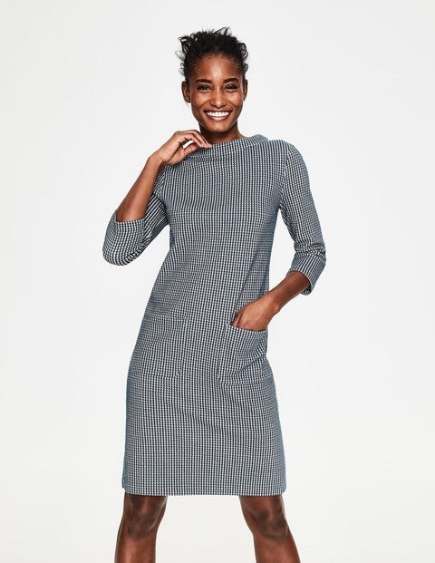 Opal Jersey Jacquard Dress - Seaweed/Milkshake Opal Jersey Jacquard Dress - Seaweed/Milkshake
