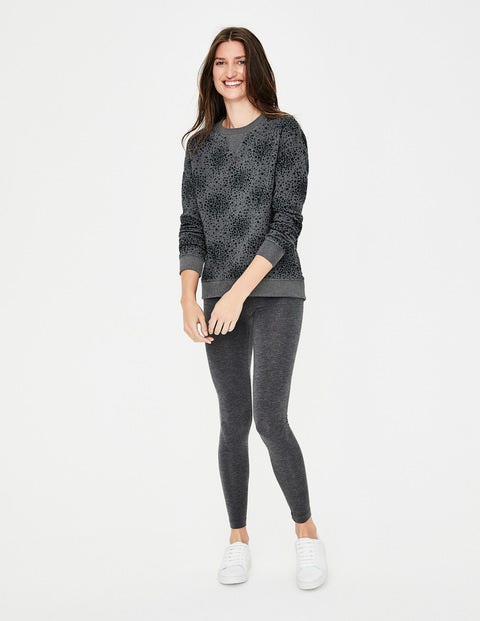 Arabella Sweatshirt - Flocked Flower Burst Arabella Sweatshirt - Flocked Flower Burst