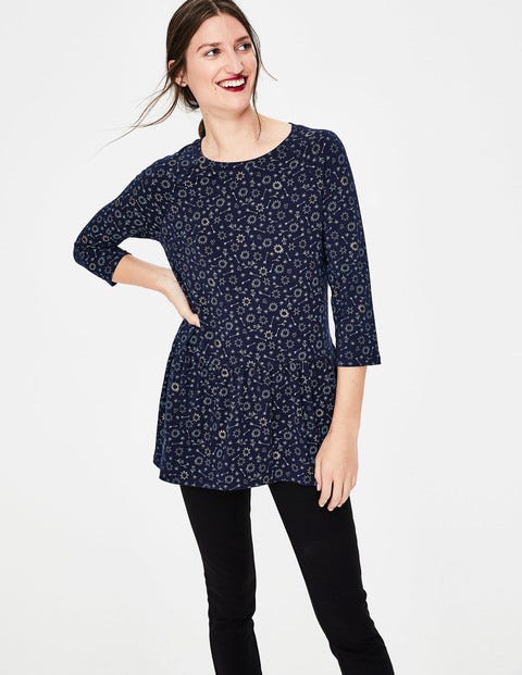 Katrina Jersey Top - Blues Star Doodle Katrina Jersey Top - Blues Star Doodle