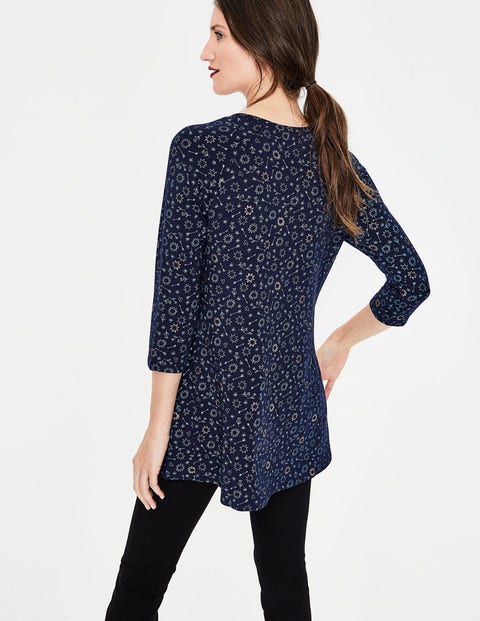 Katrina Jersey Top - Blues Star Doodle Katrina Jersey Top - Blues Star Doodle