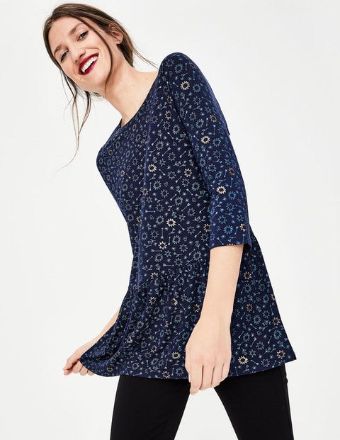 Katrina Jersey Top - Blues Star Doodle Katrina Jersey Top - Blues Star Doodle