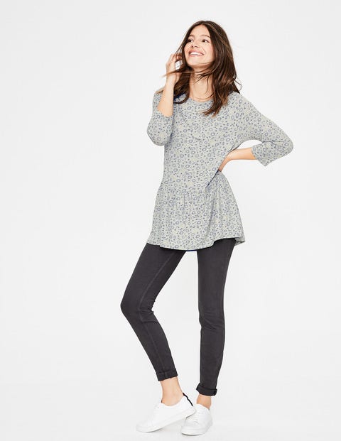 Katrina Jersey-Shirt - Grau Meliert, Gezeichneter Stern Katrina Jersey-Shirt - Grau Meliert, Gezeichneter Stern
