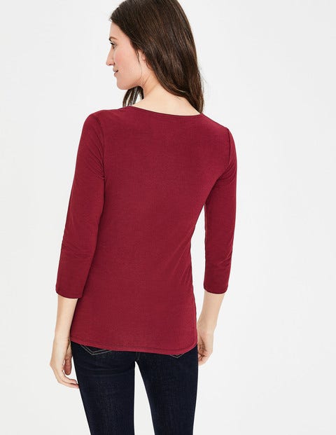 Double Layer Front Tee - Mulled Wine Double Layer Front Tee - Mulled Wine