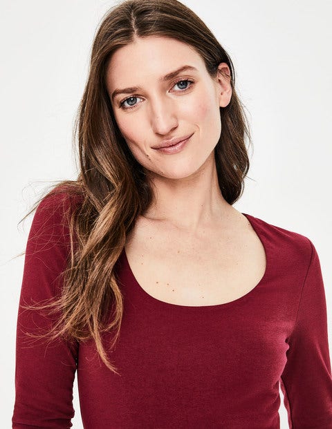 Double Layer Front Tee - Mulled Wine Double Layer Front Tee - Mulled Wine