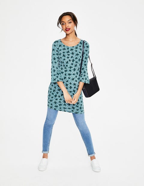 Miriam Jersey-Tunika - Kiefer, Sterne/Vogel Miriam Jersey-Tunika - Kiefer, Sterne/Vogel