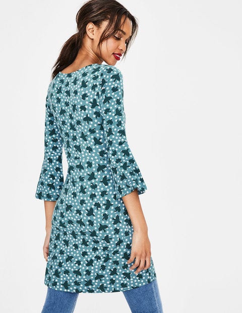 Miriam Jersey-Tunika - Kiefer, Sterne/Vogel Miriam Jersey-Tunika - Kiefer, Sterne/Vogel