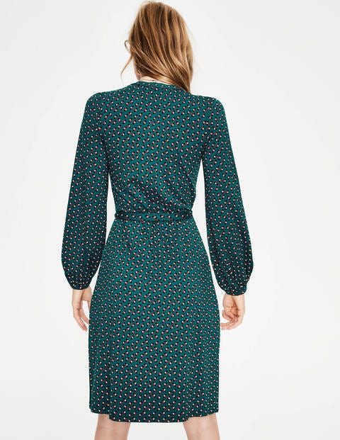 Elodie Jersey Wrap Dress - Drake Clover Geo Elodie Jersey Wrap Dress - Drake Clover Geo