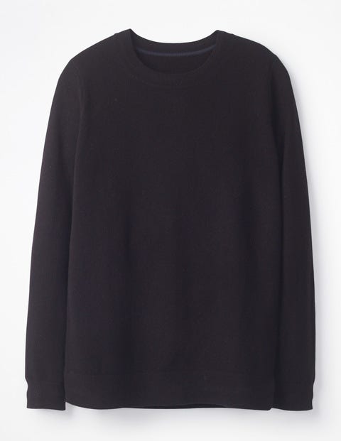 Kaschmirpullover Mit Rundhalsausschnitt - Schwarz Kaschmirpullover Mit Rundhalsausschnitt - Schwarz
