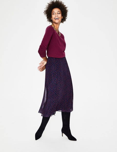 Cashmere Crew Neck Jumper - Mulled Wine Cashmere Crew Neck Jumper - Mulled Wine