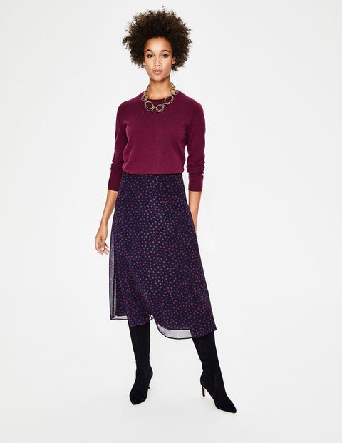 Cashmere Crew Neck Jumper - Mulled Wine Cashmere Crew Neck Jumper - Mulled Wine