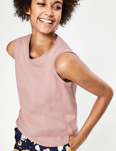 Favourite Cotton Knitted Tank - Milkshake