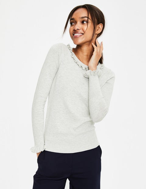 Bernadette Sweater - Silver Melange Bernadette Sweater - Silver Melange