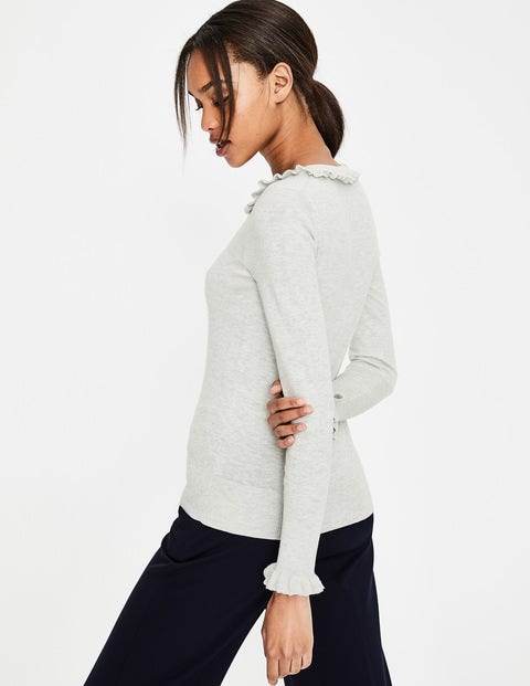 Bernadette Sweater - Silver Melange Bernadette Sweater - Silver Melange