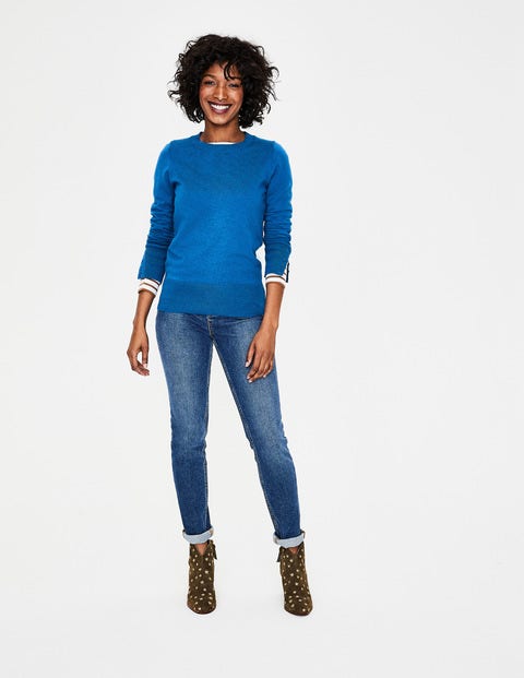 Tilda Crew Neck Jumper - Cyan Tilda Crew Neck Jumper - Cyan