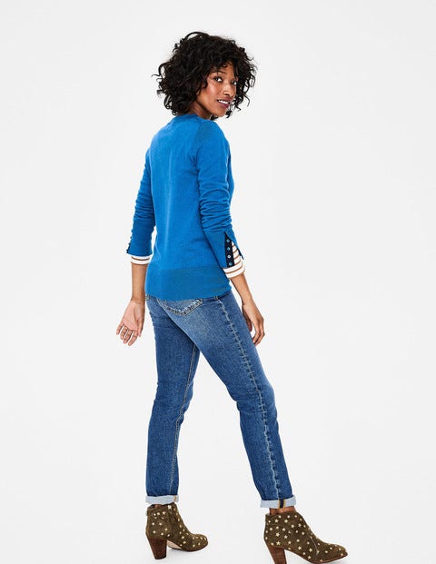 Tilda Crew Neck Jumper - Cyan Tilda Crew Neck Jumper - Cyan