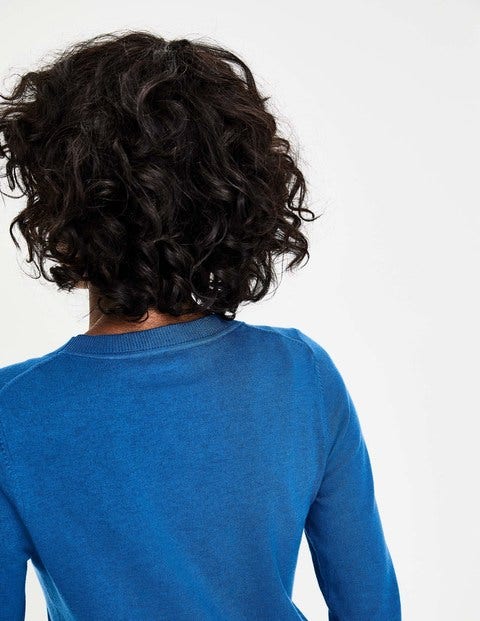 Tilda Crew Neck Jumper - Cyan Tilda Crew Neck Jumper - Cyan