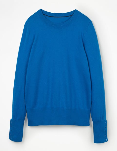 Tilda Crew Neck Jumper - Cyan Tilda Crew Neck Jumper - Cyan