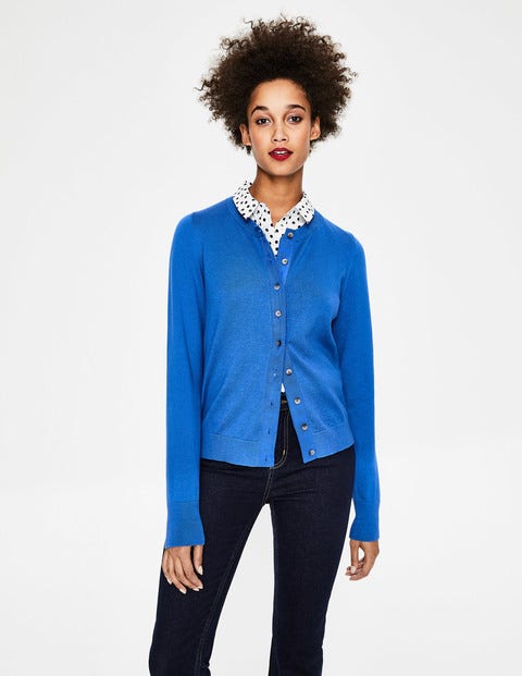 Amelia Crew Cardigan - Cyan Amelia Crew Cardigan - Cyan