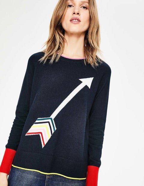 Romy Sweater - Arrow Intarsia Romy Sweater - Arrow Intarsia