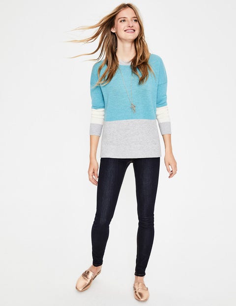 Lowick Sweater - Heritage Blue/Silver Melange Lowick Sweater - Heritage Blue/Silver Melange