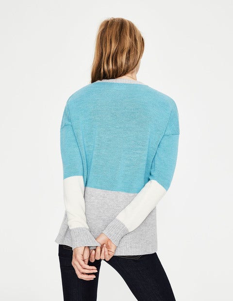 Lowick Sweater - Heritage Blue/Silver Melange Lowick Sweater - Heritage Blue/Silver Melange