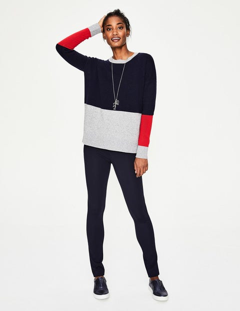 Lowick Sweater - Navy Colourblock Lowick Sweater - Navy Colourblock
