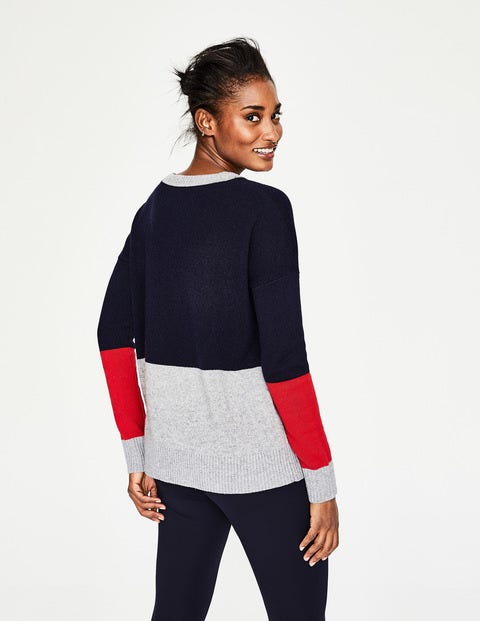 Lowick Sweater - Navy Colourblock Lowick Sweater - Navy Colourblock