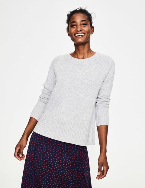 Heidi Jumper - Silver Melange Heidi Jumper - Silver Melange
