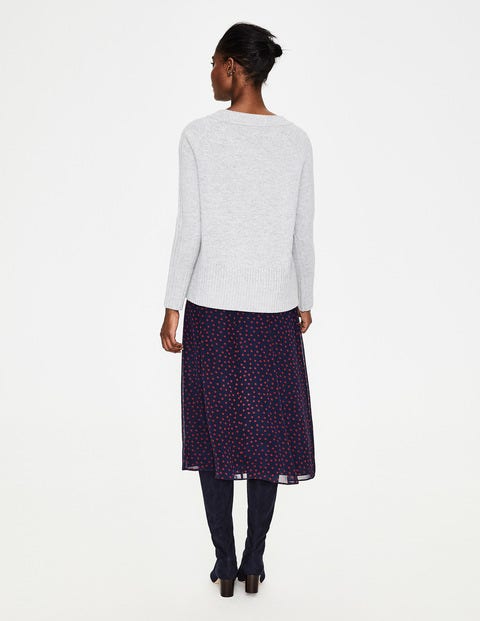 Heidi Jumper - Silver Melange Heidi Jumper - Silver Melange