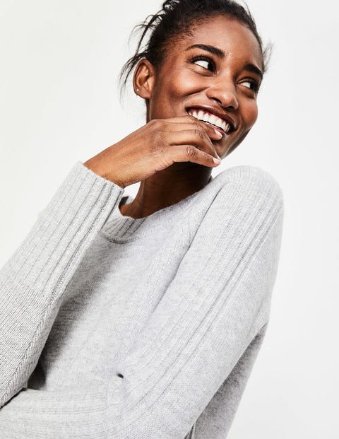 Heidi Jumper - Silver Melange Heidi Jumper - Silver Melange