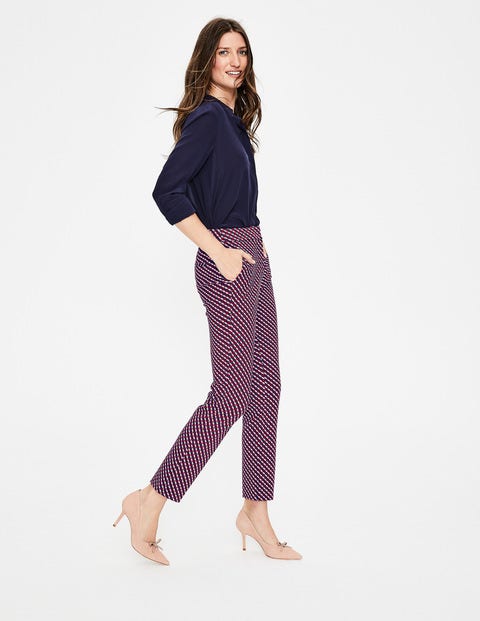 Hampshire 7/8 Trousers - Wine, Trellis Hampshire 7/8 Trousers - Wine, Trellis