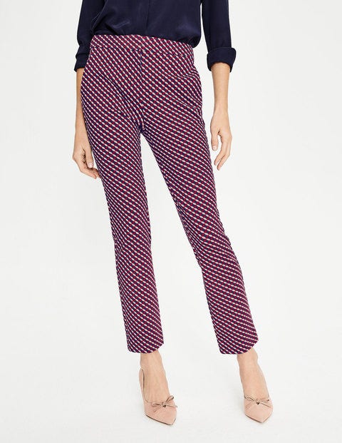 Hampshire 7/8 Trousers - Wine, Trellis Hampshire 7/8 Trousers - Wine, Trellis