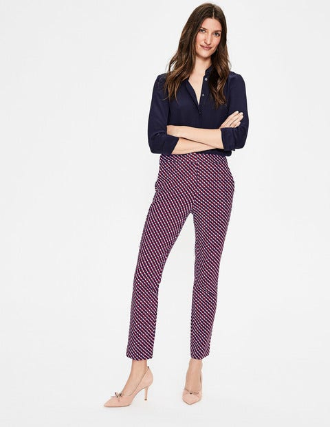 Hampshire 7/8 Trousers - Wine, Trellis Hampshire 7/8 Trousers - Wine, Trellis
