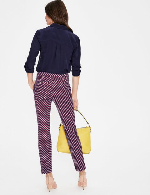 Hampshire 7/8 Trousers - Wine, Trellis Hampshire 7/8 Trousers - Wine, Trellis